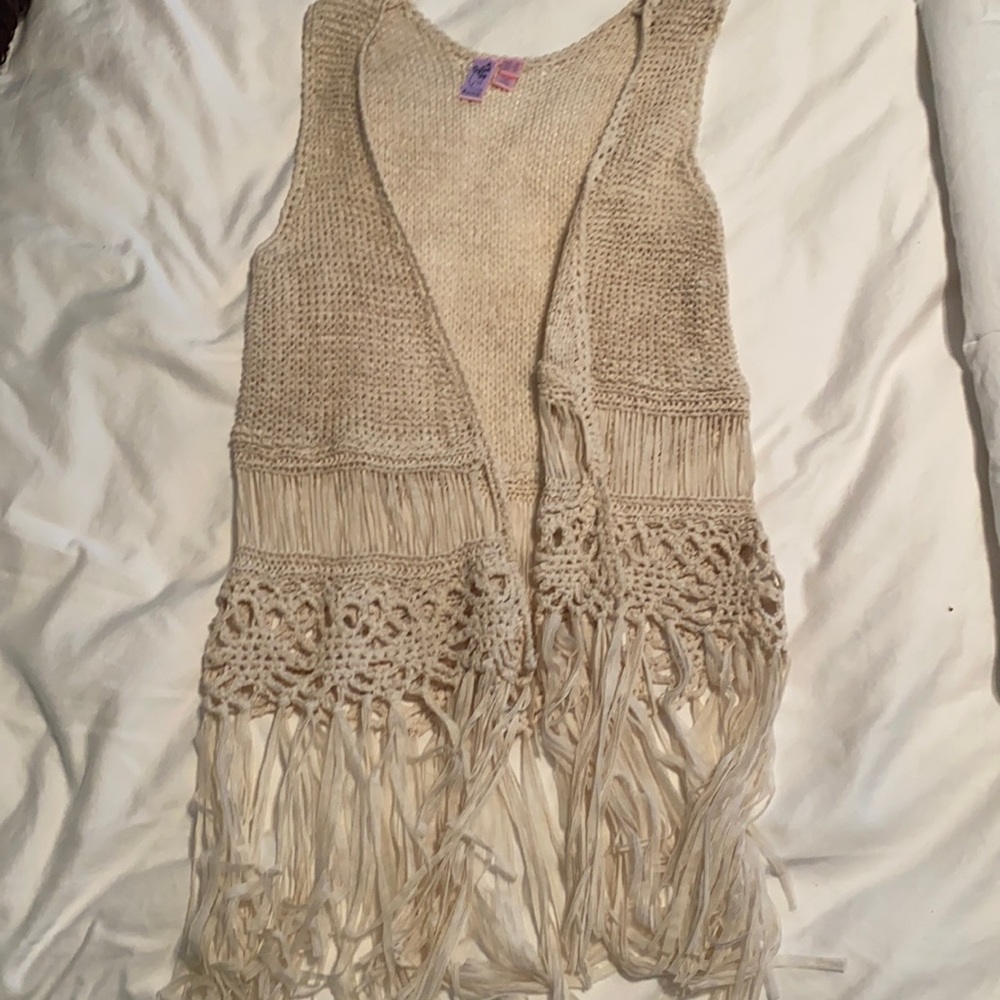 XS beige vest